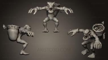 Figurines heroes, monsters and demons (STKM_0461) 3D model for CNC machine
